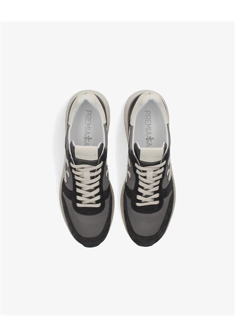 Sneakers Premiata Mick 8085 in pelle scamosciata e nylon nero/grigio scuro PREMIATA | Scarpe | MICK VAR8085